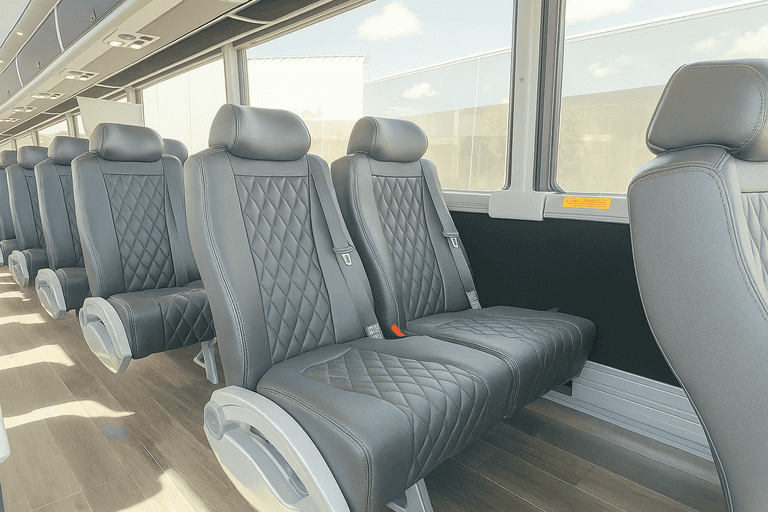 interior of Coach Bus Westminster charter bus