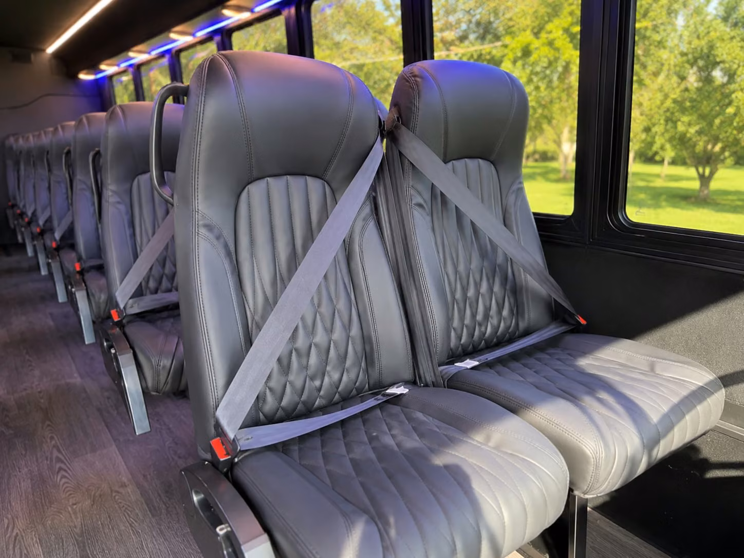 18 passenger minibus interior